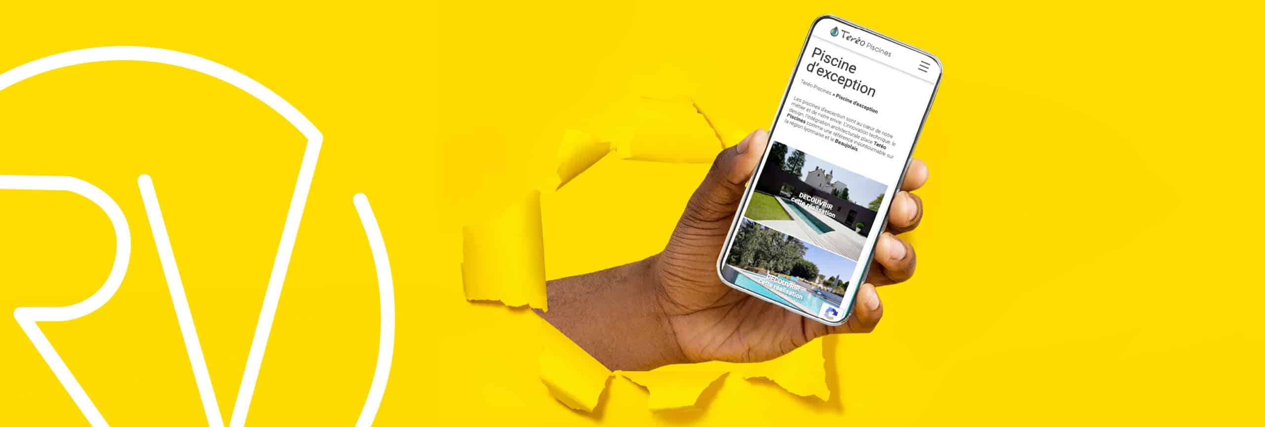 rougevert communication - Site internet Responsive Teréo Piscines